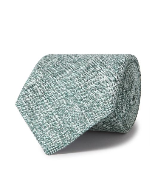 Mr P. Blue 7cm Linen Tie for men