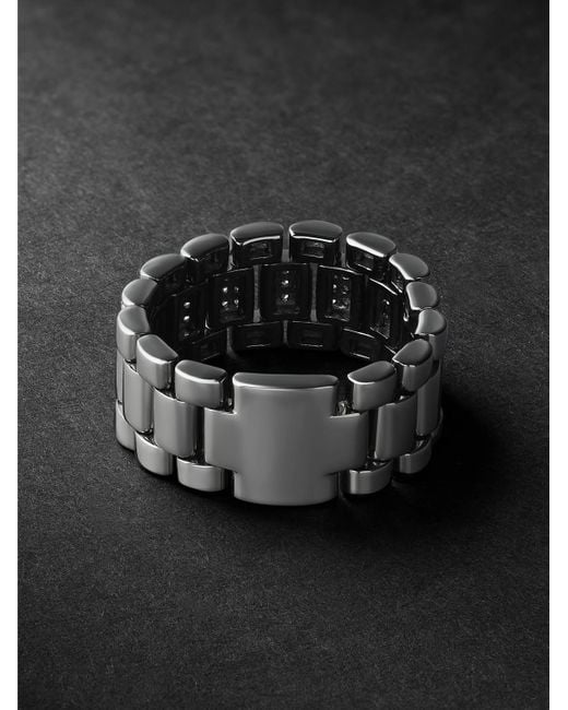 SHAY 18-Karat Blackened Diamond Ring for men