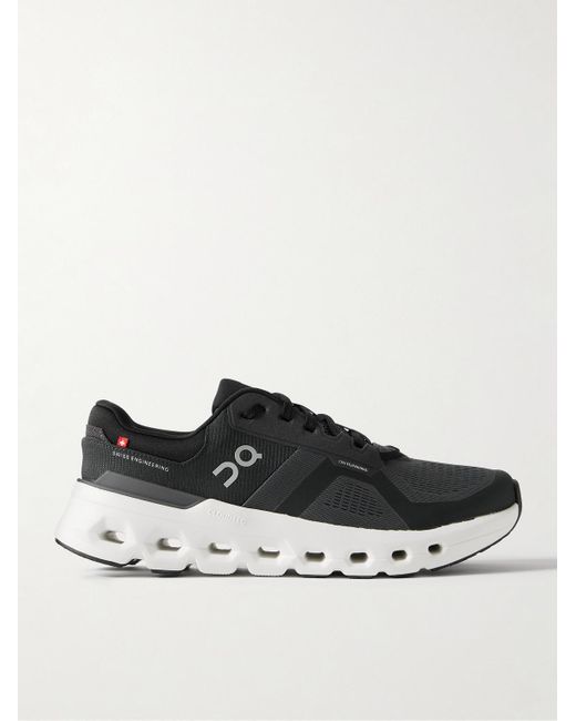 On Shoes Cloudrunner 2 Sneakers aus Mesh mit Gummibesatz in Black für Herren