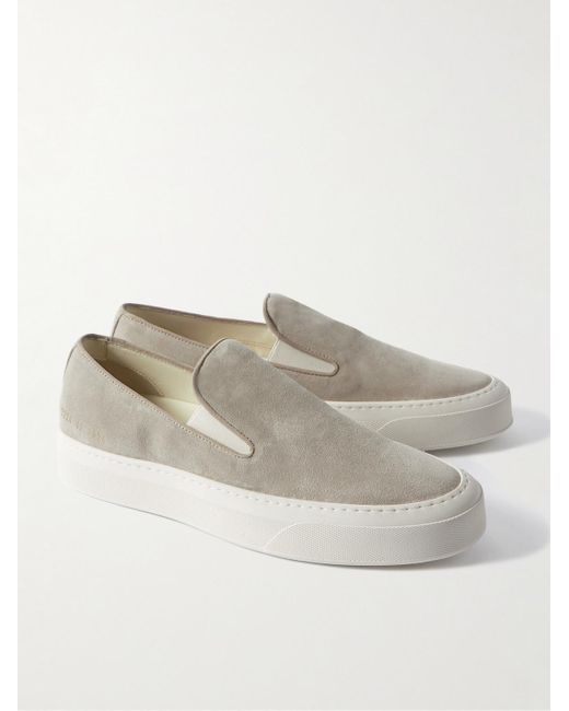 Common Projects Gray Suede Slip-on Sneakers for men