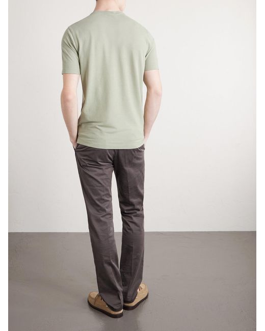 Slowear Green Slim-fit Cotton-jersey T-shirt for men