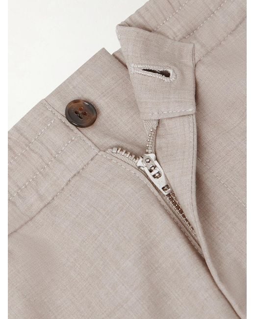 Dunhill Gray Tapered Super 130s Wool Trousers for men