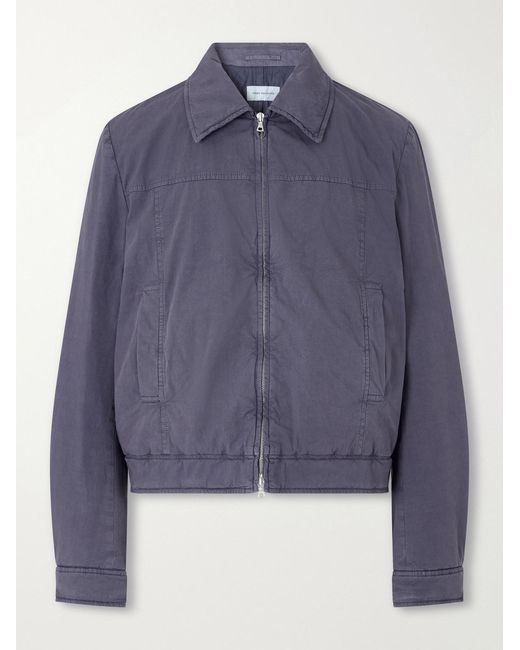 Dries Van Noten Blue Cotton-Blend Blouson Jacket for men