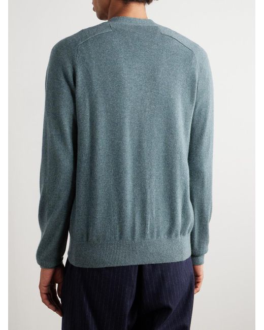 Sid Mashburn Blue Cashmere Cardigan for men