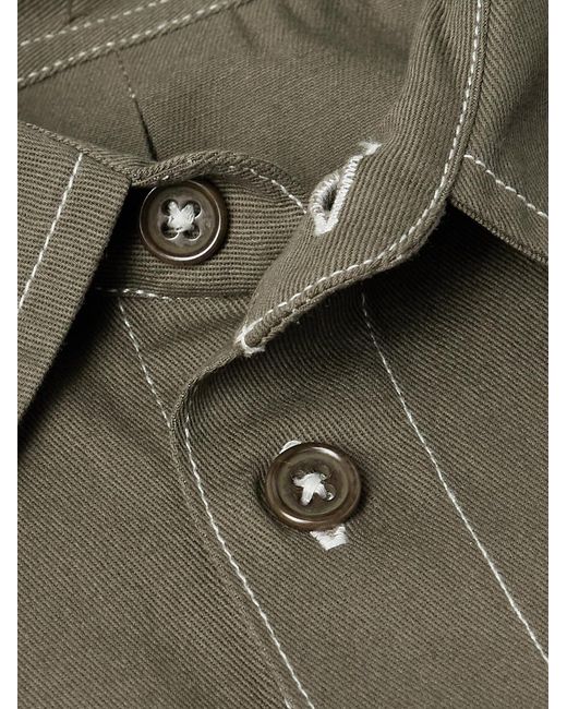 STORY mfg. Green Organic Cotton-Twill Shirt for men