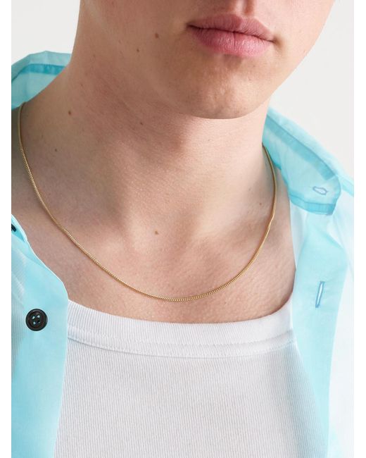 Jacquie Aiche Black 14-karat Gold Curb Chain Necklace for men