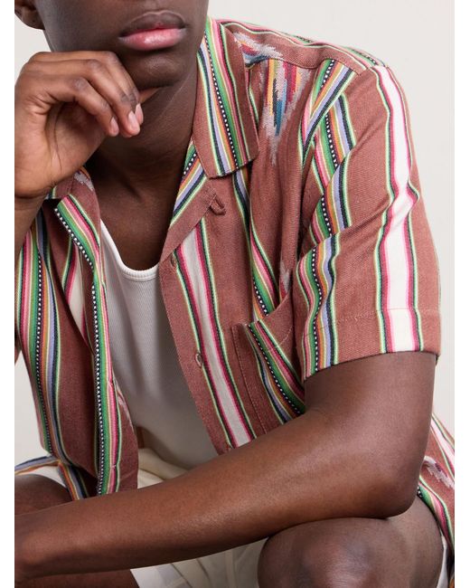 Lamar Cotton Shirt di Kardo in Red da Uomo