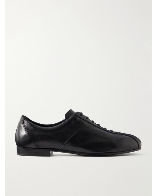 Jil Sander Black Leather Derby Shoe for men