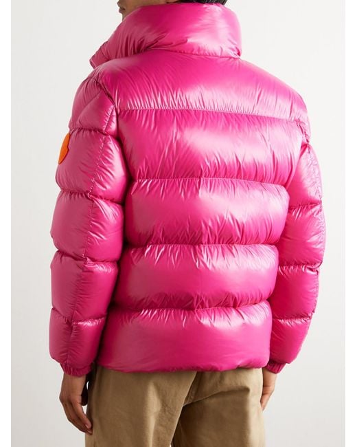 Moncler Pink Dervox Logo-appliquéd Quilted Shell Down Jacket for men