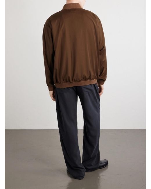 Barena Brown Gabier Virgin Wool Bomber Jacket for men