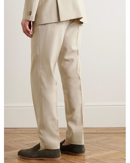 Mr P. Natural Phillip Straight-Leg Wool And Mohair-Blend Suit Trousers for men