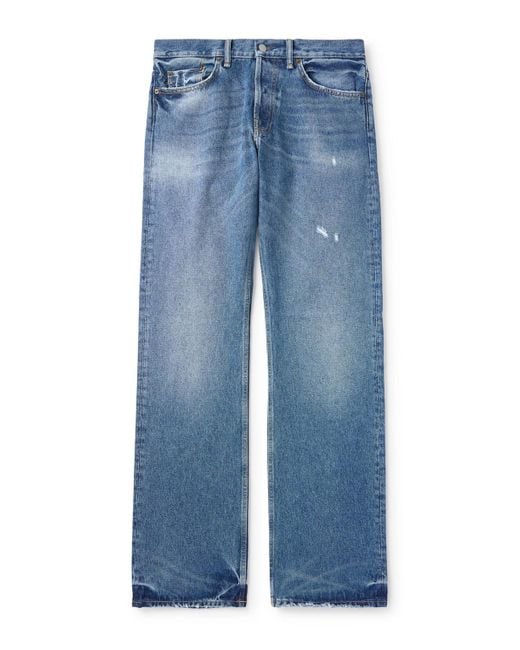 Acne Blue 2010M Straight-Leg Distressed Jeans for men