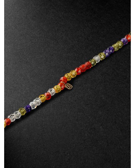 Sydney Evan Black Skateboard Diamond Beaded Necklace for men