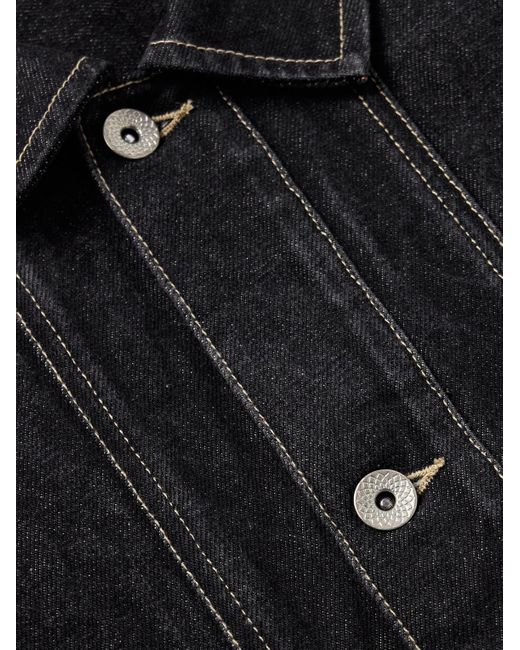 Folk Black Meyer Denim Jacket for men