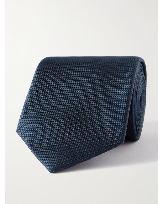 Charvet Blue 7cm Silk-jacquard Tie for men