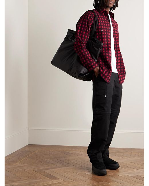 Randy's Garments Red Checked Brushed-Cotton Shirt for men