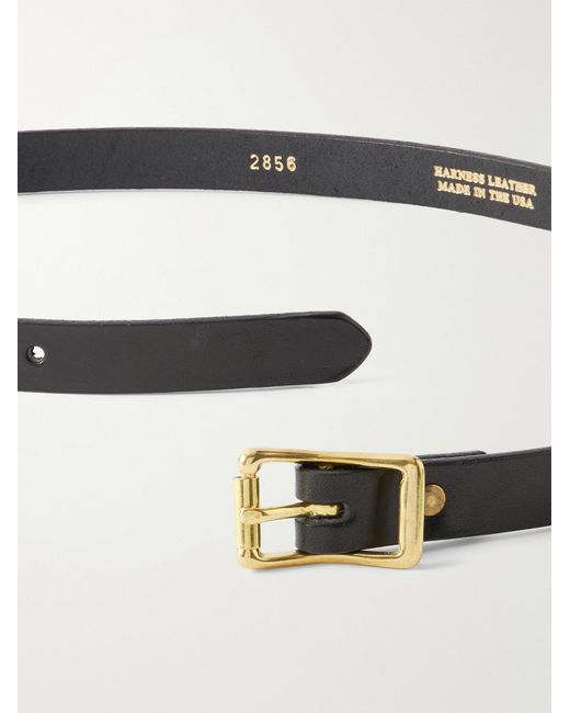 Yuketen Black 2Cm Leather Belt for men