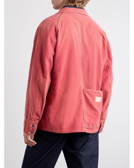 Kapital Red Cactus Cotton-Canvas Jacket for men