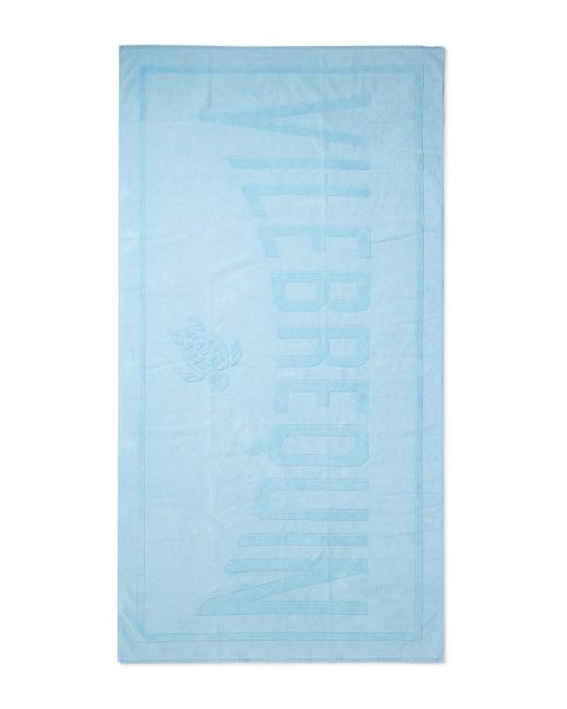 Vilebrequin Blue Cotton-terry Jacquard Beach Towel for men