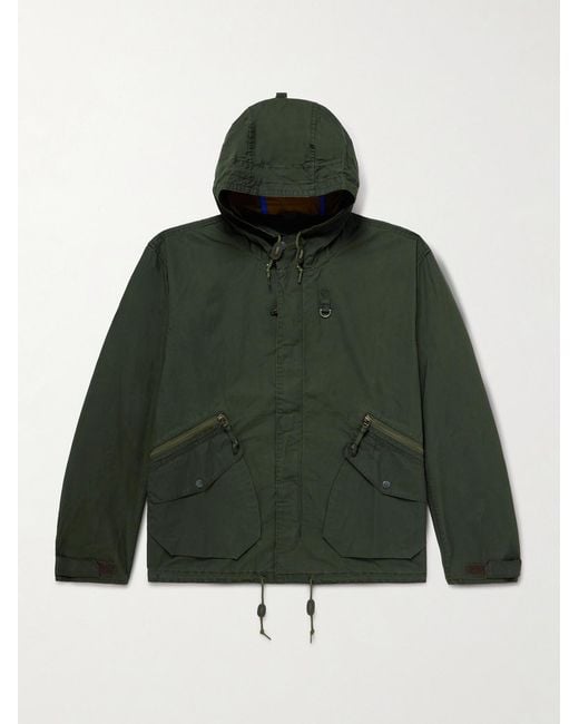 Westoe Shell Hooded Jacket di Barbour in Green da Uomo