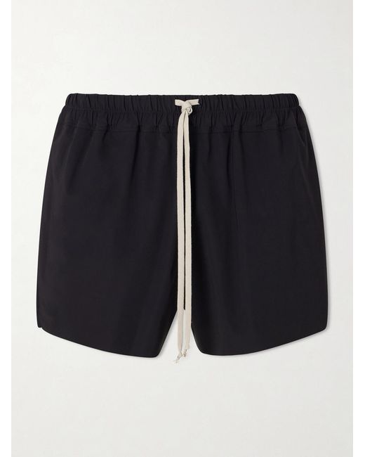 Rick Owens Black Straight-leg Short-length Swim Shorts for men