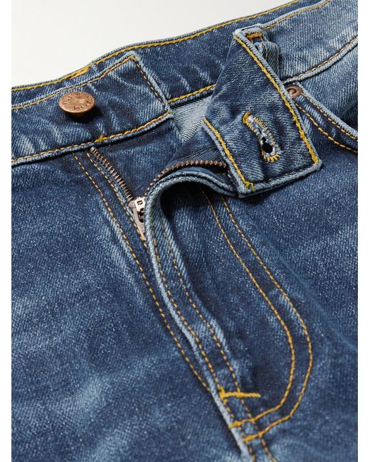 Nudie Jeans Blue Lean Dean Straight-Leg Jeans for men