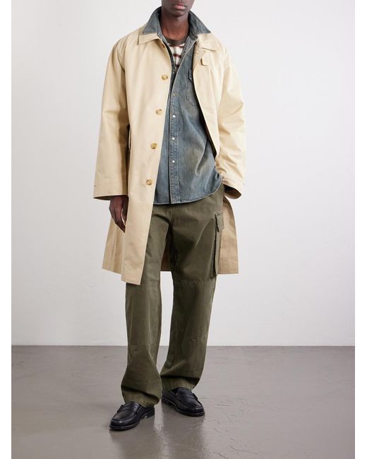 Beams Plus Blue Western Double Dye Denim Shirt for men