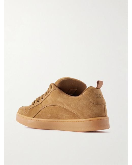 Céline Brown Huntington Suede And Mesh Sneakers for men