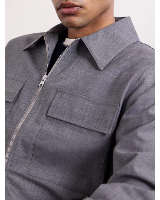 NN07 Gray Alban 10037 Zipped Jacket for men
