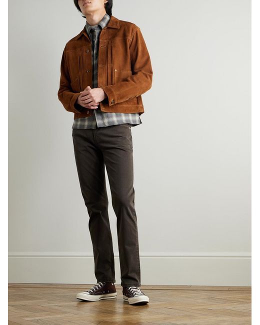 FRAME Gray The Modern Slim-Fit Straight-Leg Jeans for men