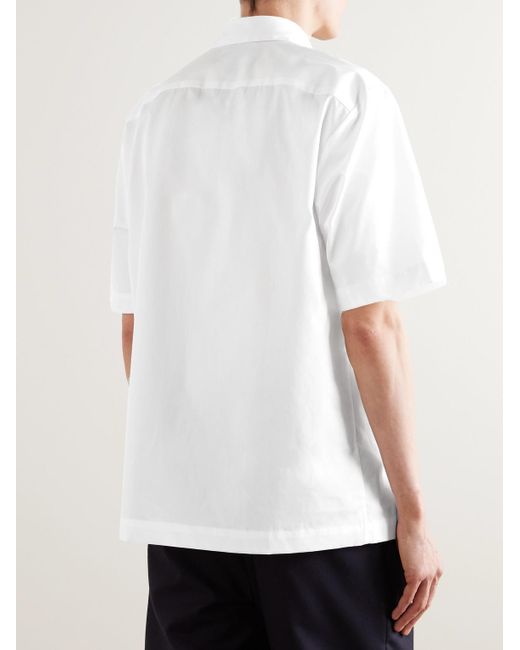 Dries Van Noten Hemd aus Baumwollpopeline in White für Herren
