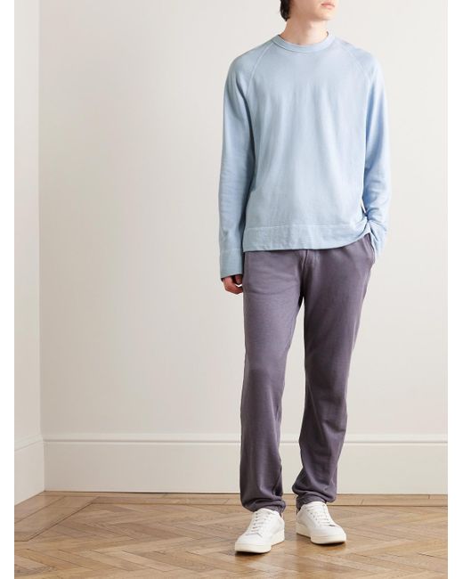 James Perse Blue Cotton-jersey Sweatshirt for men