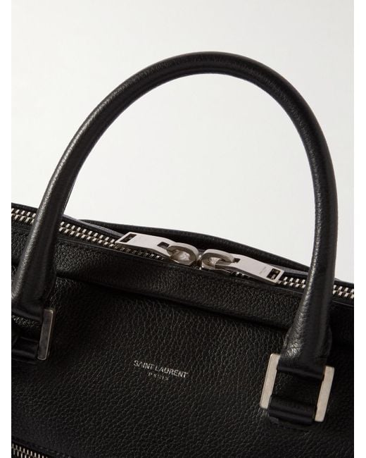 Saint Laurent Black Leather Briefcase for men