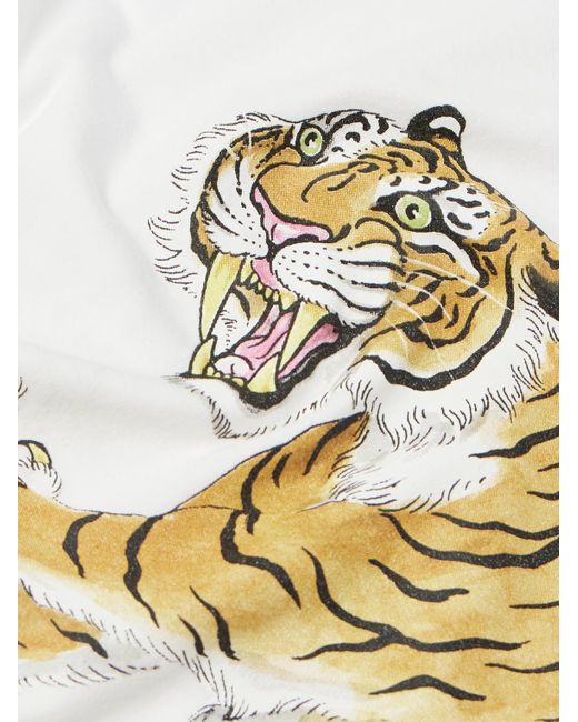 Wacko Maria White Tim Lehi Printed Cotton-jersey T-shirt for men