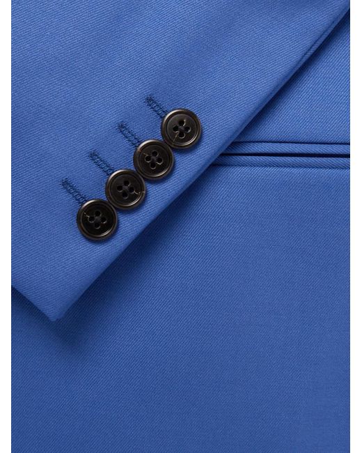 Theory Blue Lucas Ossendrijver Stretch-Wool Suit Jacket for men
