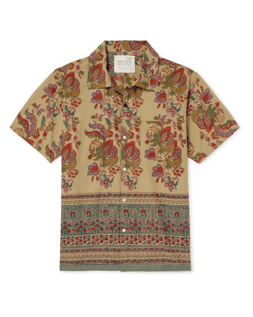 Kardo Multicolor Chintan Floral-print Cotton Shirt for men