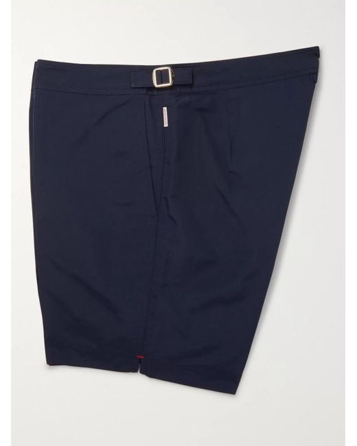 Orlebar Brown Blue Bulldog Mid-Length Swim Shorts for men