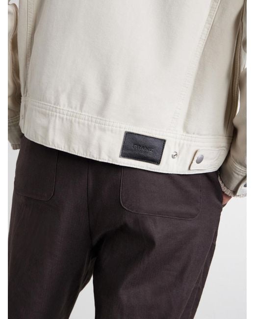 FRAME White Cotton Trucker Jacket for men