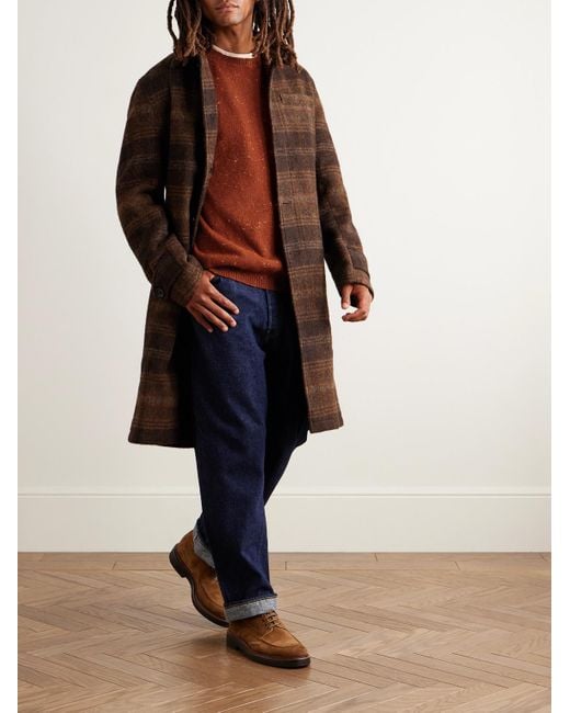 Inis Meáin Red Merino Wool And Cashmere-blend Sweater for men