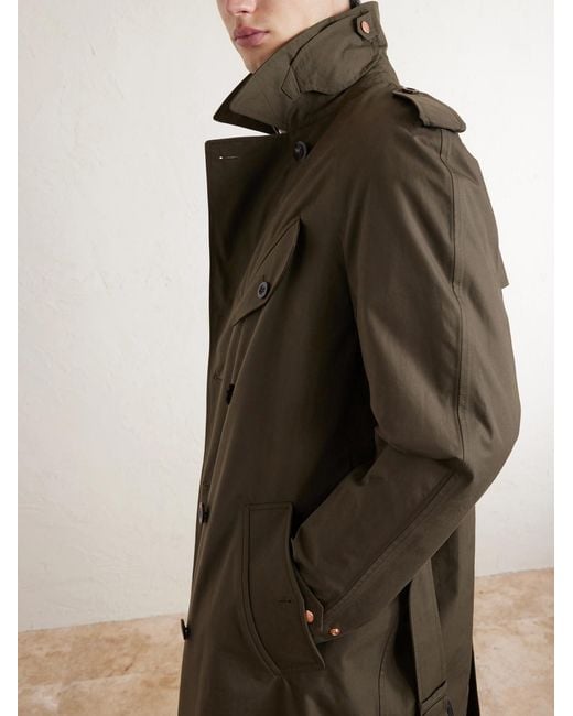 Private White V.c. Natural The Despatch Rider's Double-Breasted Belted Cotton Trench Coat for men