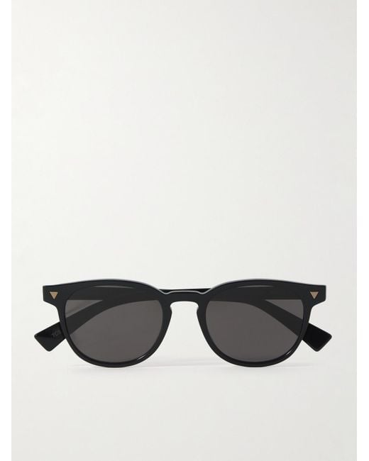 Bottega Veneta Sonnenbrille mit rundem Rahmen aus recyceltem Azetat in Black für Herren