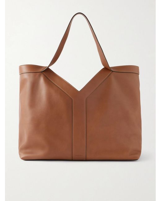 Saint Laurent Marais Tote aus Leder in Brown für Herren