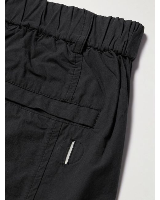 Folk Black Prism Straight-leg Washed Cotton-poplin Cargo Trousers for men