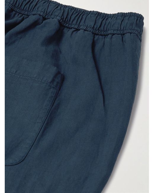 Frescobol Carioca Mendes gerade geschnittene Hose aus einer Mischung aus Lyocell in Blue für Herren
