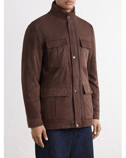 Valstar Brown Brera Suede Jacket for men
