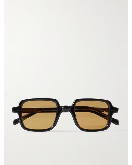 Cutler & Gross Black Gr02 Rectangle-Frame Acetate Sunglasses for men