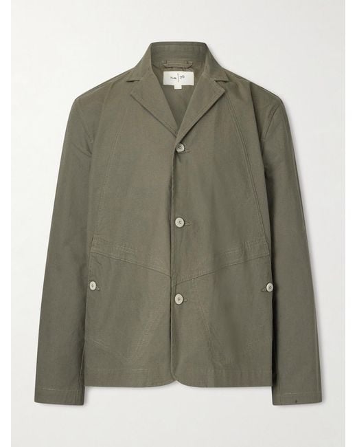 Folk Green Anniversary Cotton-Ripstop Blazer for men