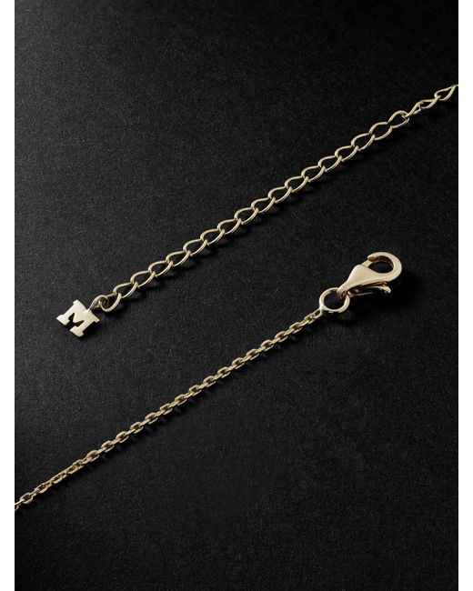 Mateo Black Venus Small Gold Pendant Necklace for men