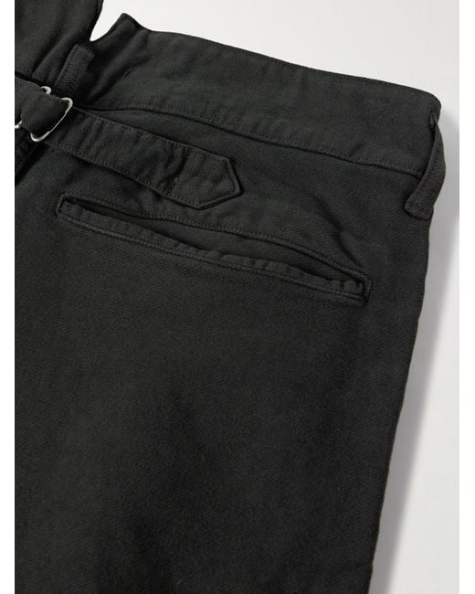 Visvim Pastoral gerade geschnittene Hose aus Moleskin aus einer Mischung aus Wolle in Black für Herren