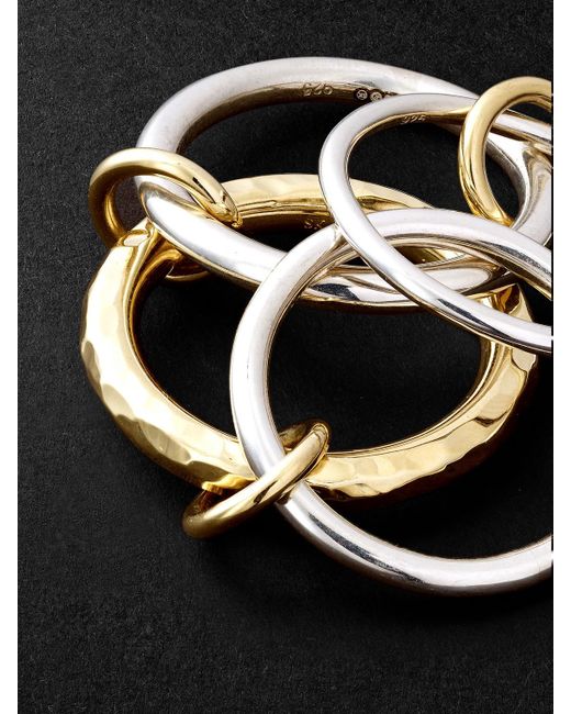 Spinelli Kilcollin Black Janssen Sg Vulcan Sterling Silver And 18-karat Gold Ring for men